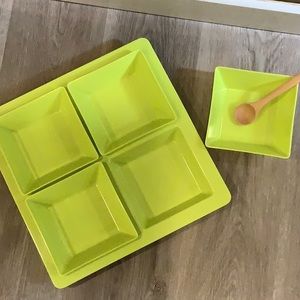Melamine Serving Tray & Bowls
